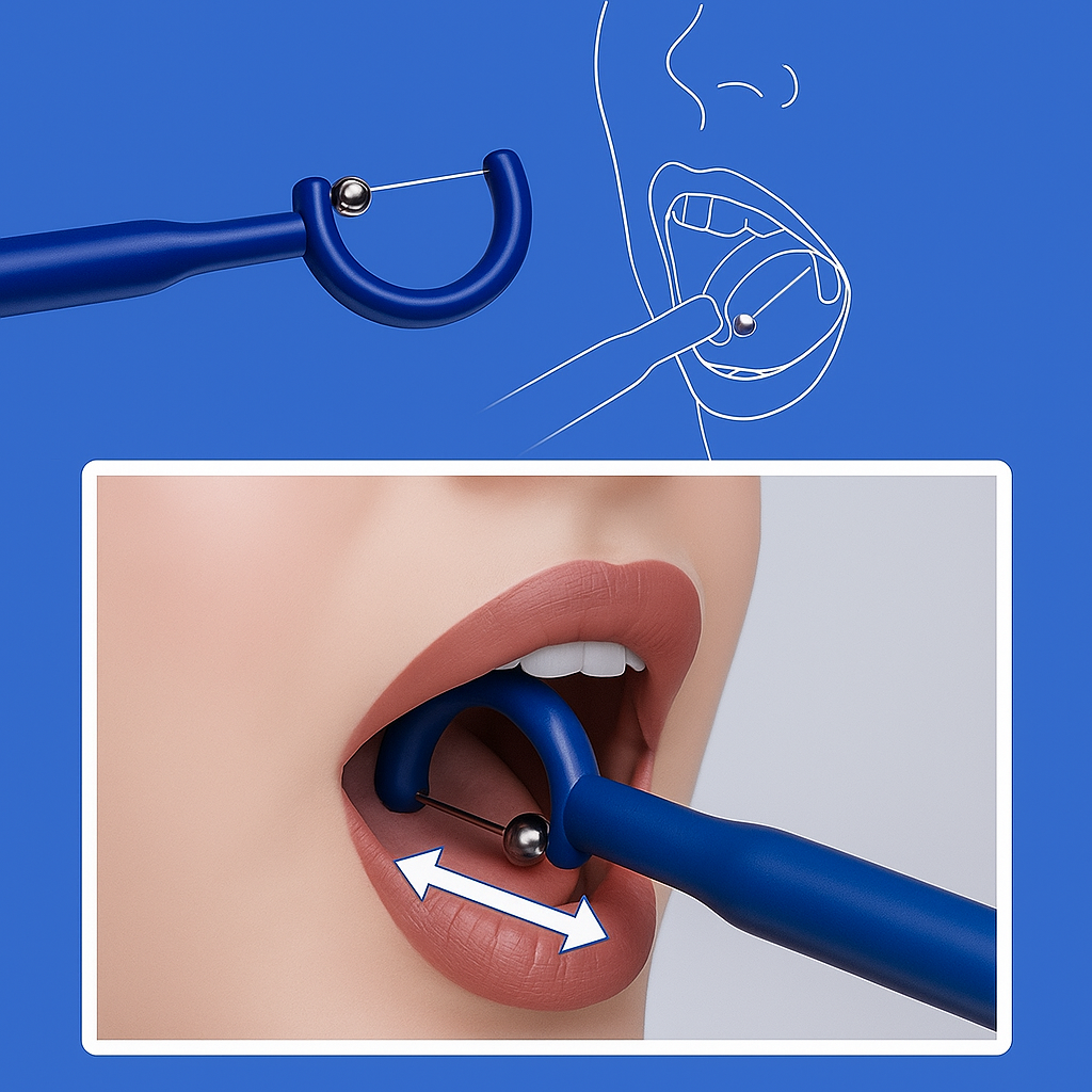 3-Piece Tongue Strengthener – Ergonomic Grip – Boosts Speech & Swallowing Skills