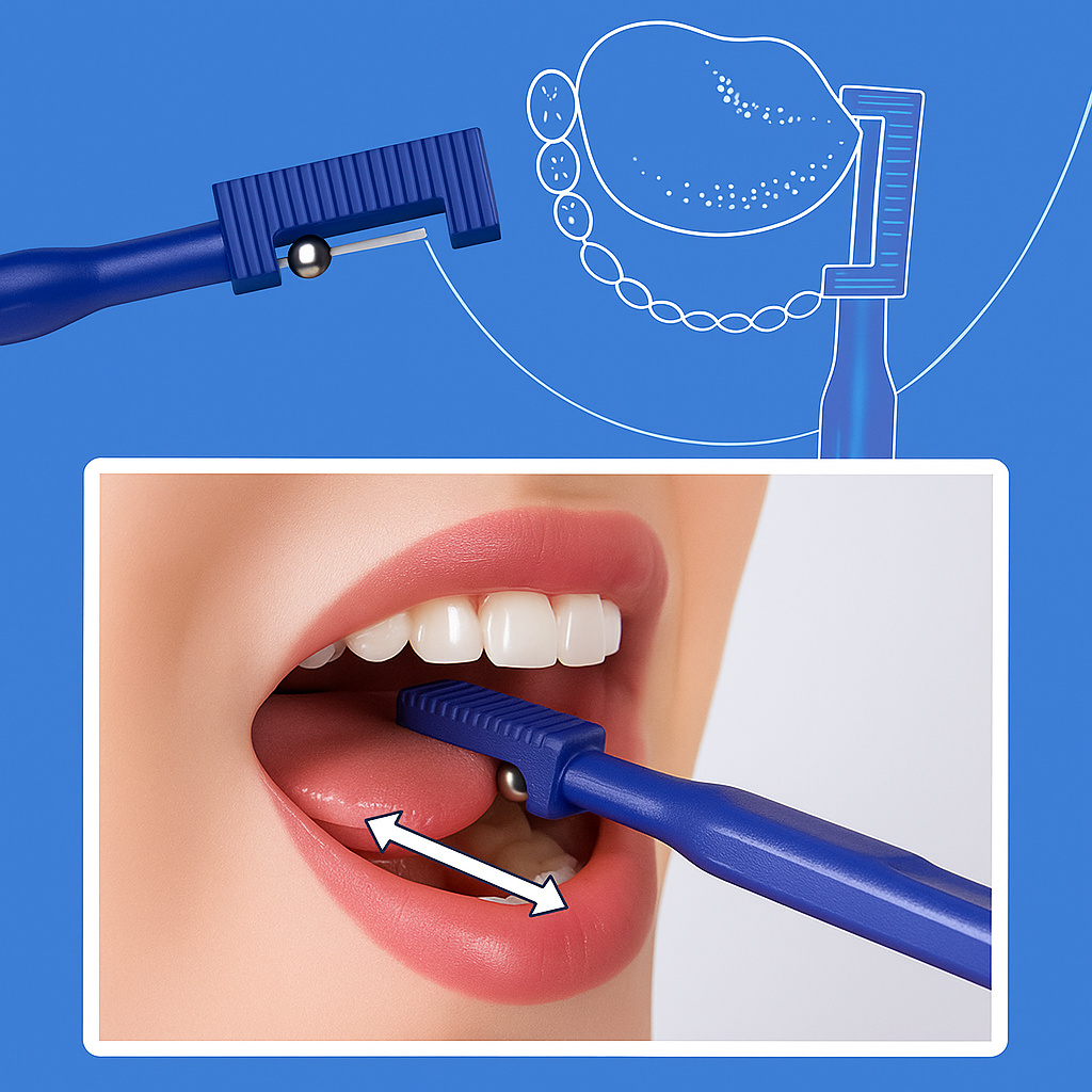 3-Piece Tongue Strengthener – Ergonomic Grip – Boosts Speech & Swallowing Skills