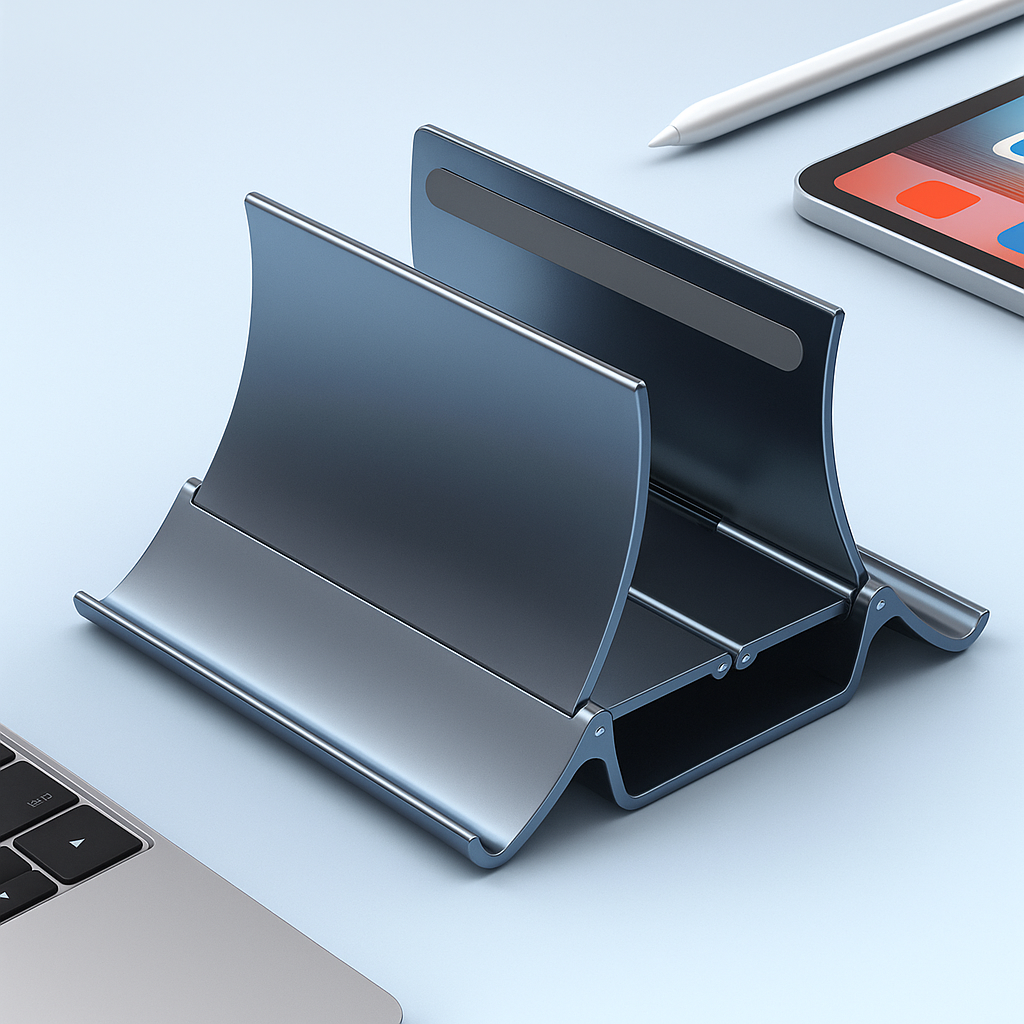Versatile Aluminum Laptop Stand – Compact Cooling Solution