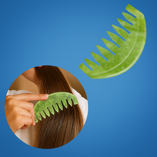 Detangling Brush for Curly Thick Hair – Anti-Static Jade Finish