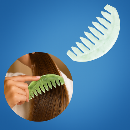 Detangling Brush for Curly Thick Hair – Anti-Static Jade Finish