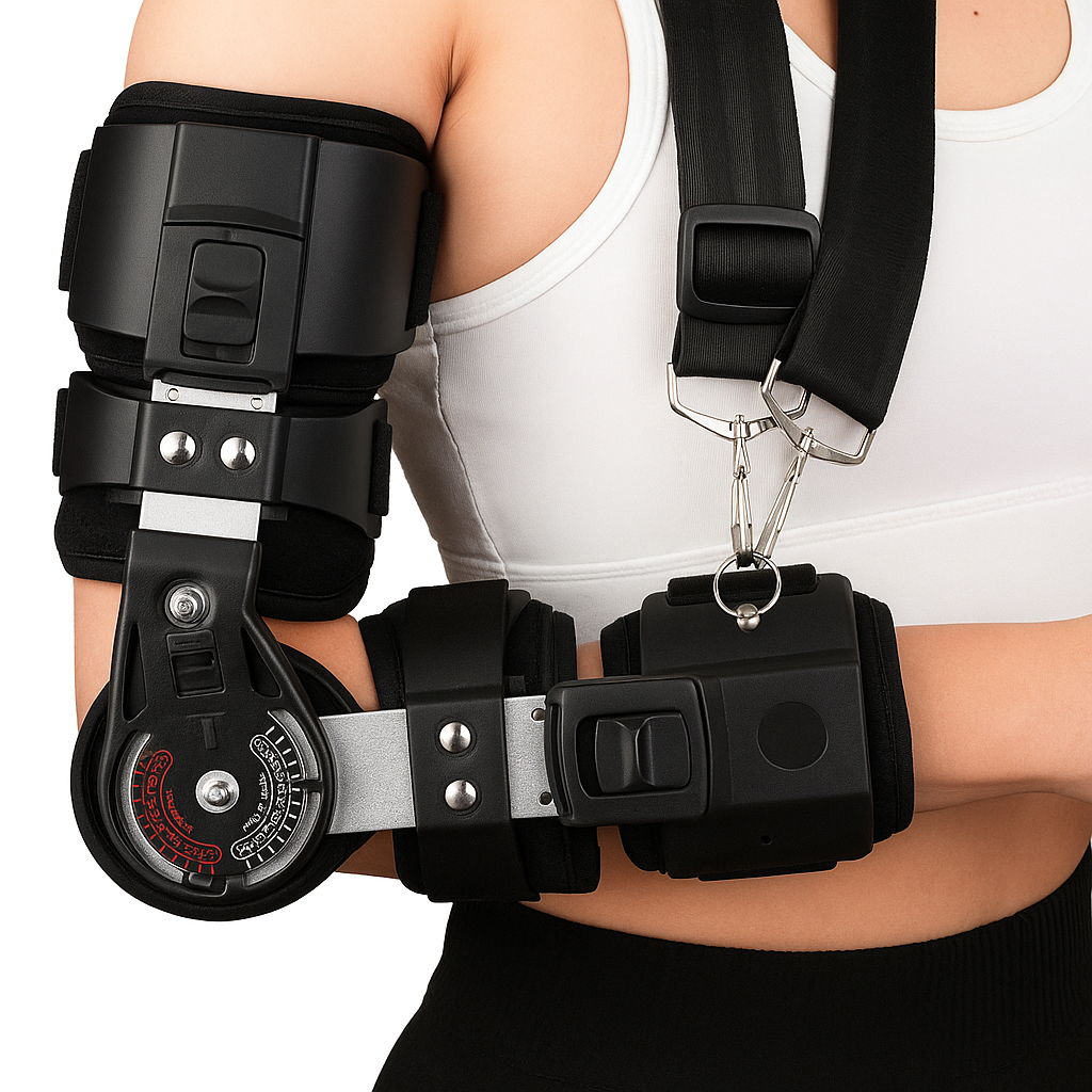 Customizable Elbow Support Strap – Breathable Comfort for Recovery