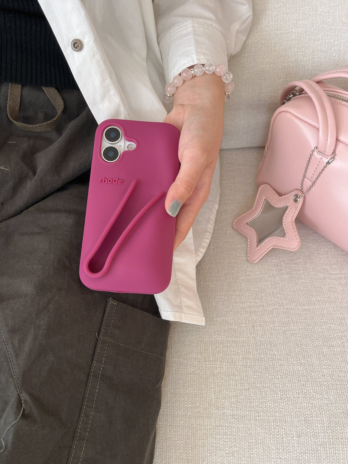 3D Silicone Lipstick Phone Cover for iPhone