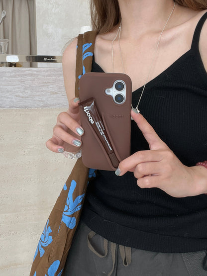 3D Silicone Lipstick Phone Cover for iPhone