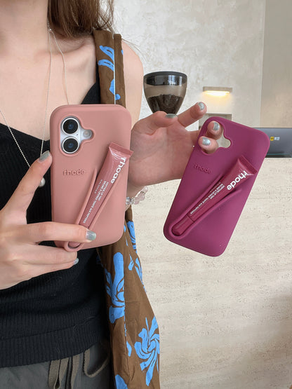 3D Silicone Lipstick Phone Cover for iPhone