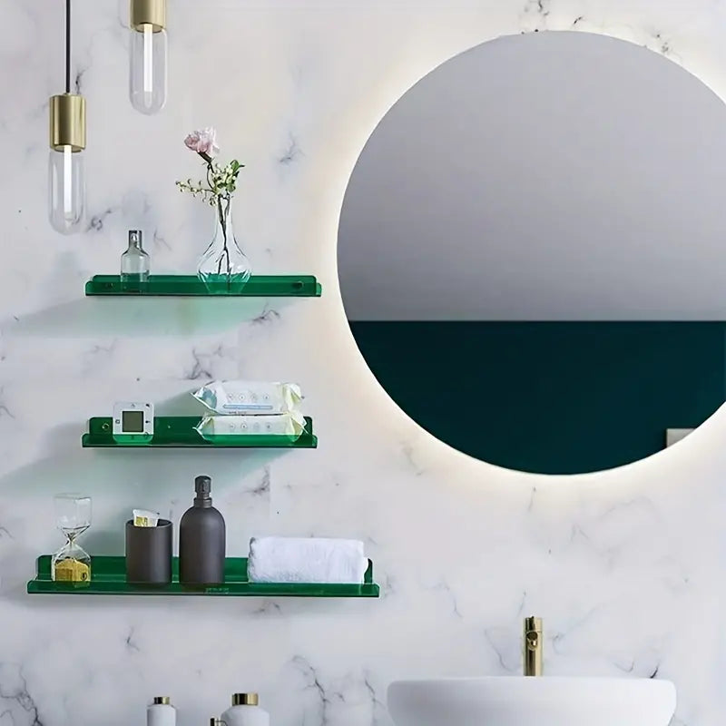 Industrial Wall Shelf with Floating Design and Stylish Features