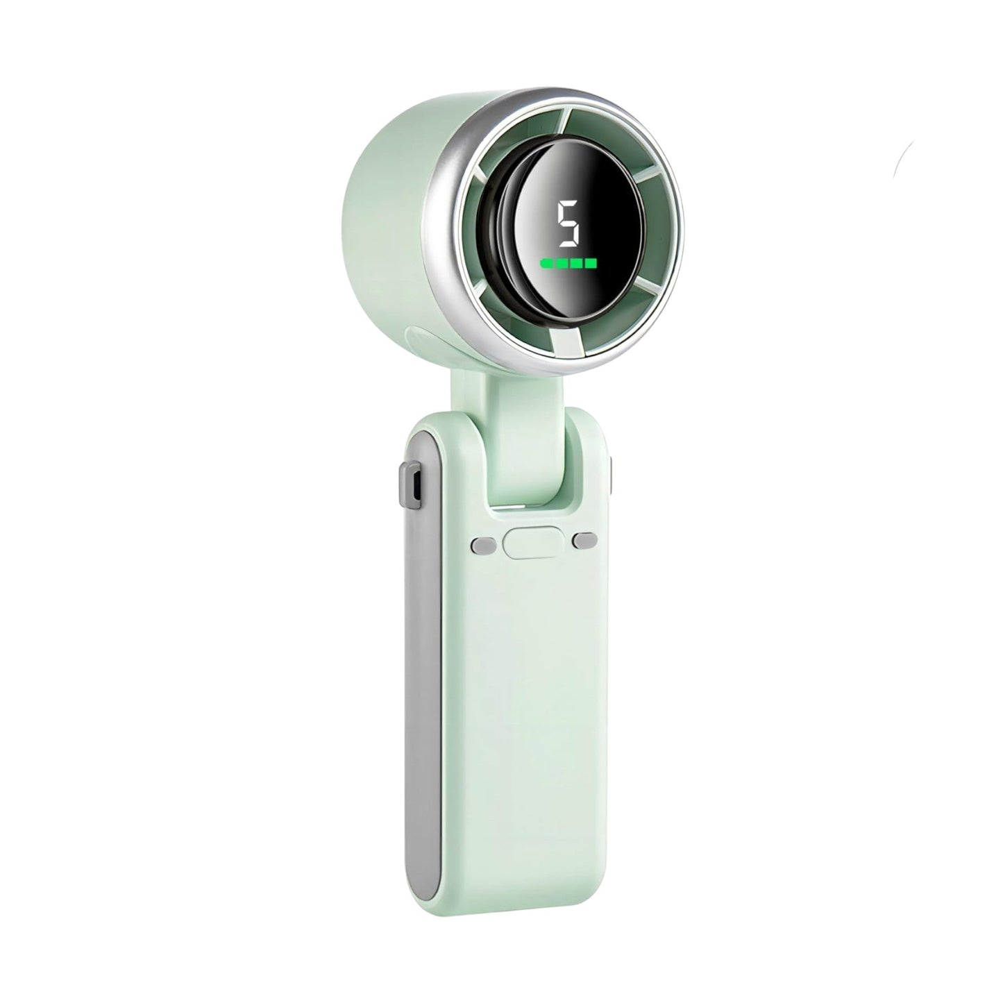 Rechargeable Mini Handheld Turbo Fan – Portable, Desk & Neck Cooling