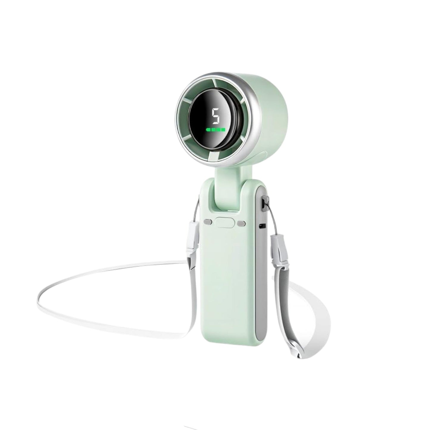 Rechargeable Mini Handheld Turbo Fan – Portable, Desk & Neck Cooling