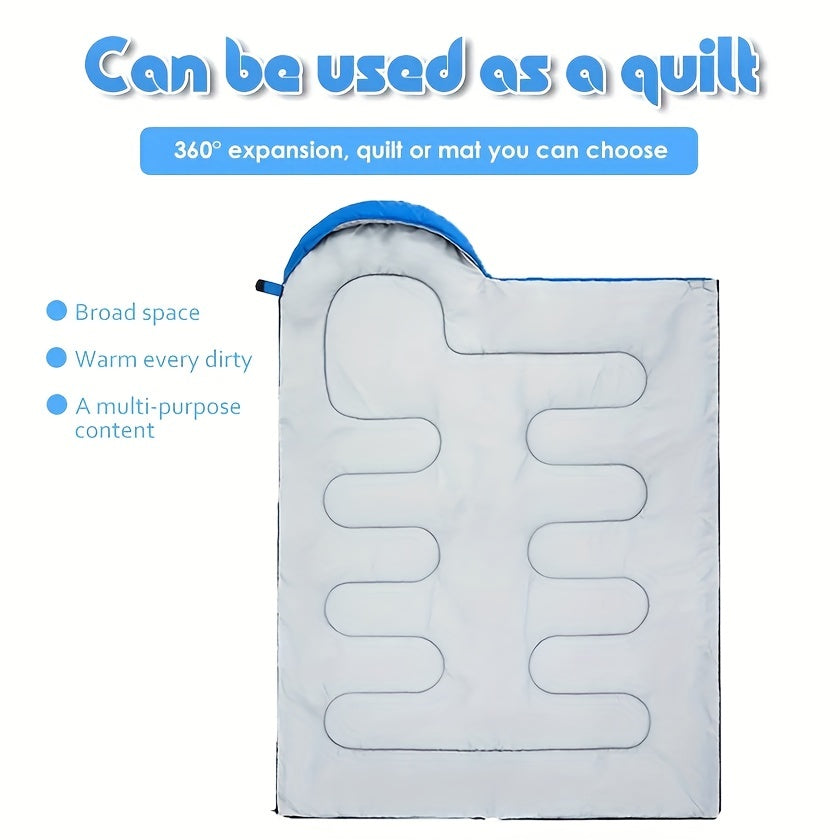 Compact Trekking Sleeping Bag for -5°C to 20°C Temperature Range