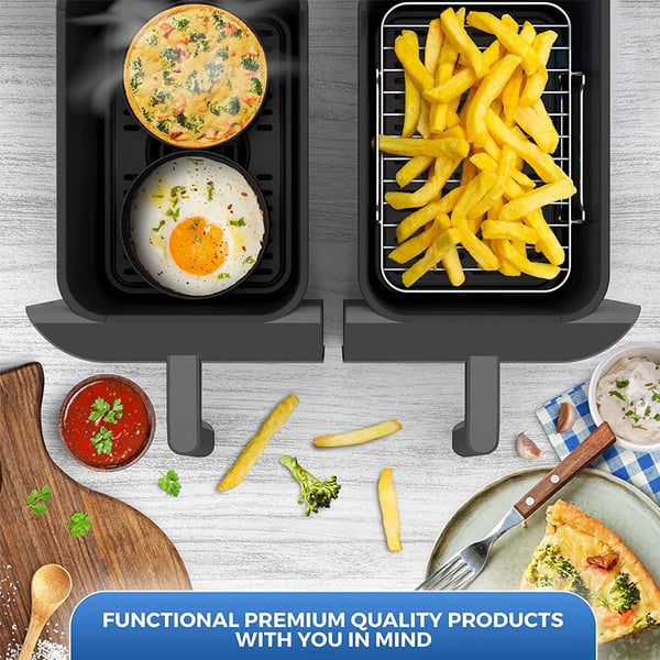 Multi-Layer Air Fryer Rack with Mini Pans