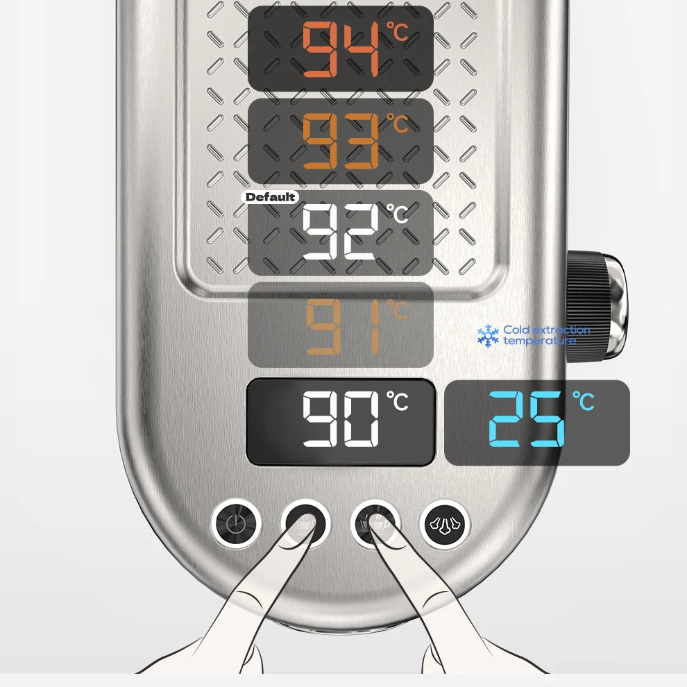 20-Bar Espresso Maker with Steam Wand | 51mm Portafilter, Hot/Cold Brew & Temperature Adjustment