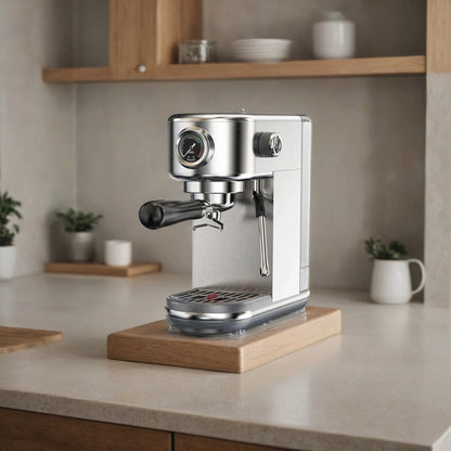 20-Bar Espresso Maker with Steam Wand | 51mm Portafilter, Hot/Cold Brew & Temperature Adjustment