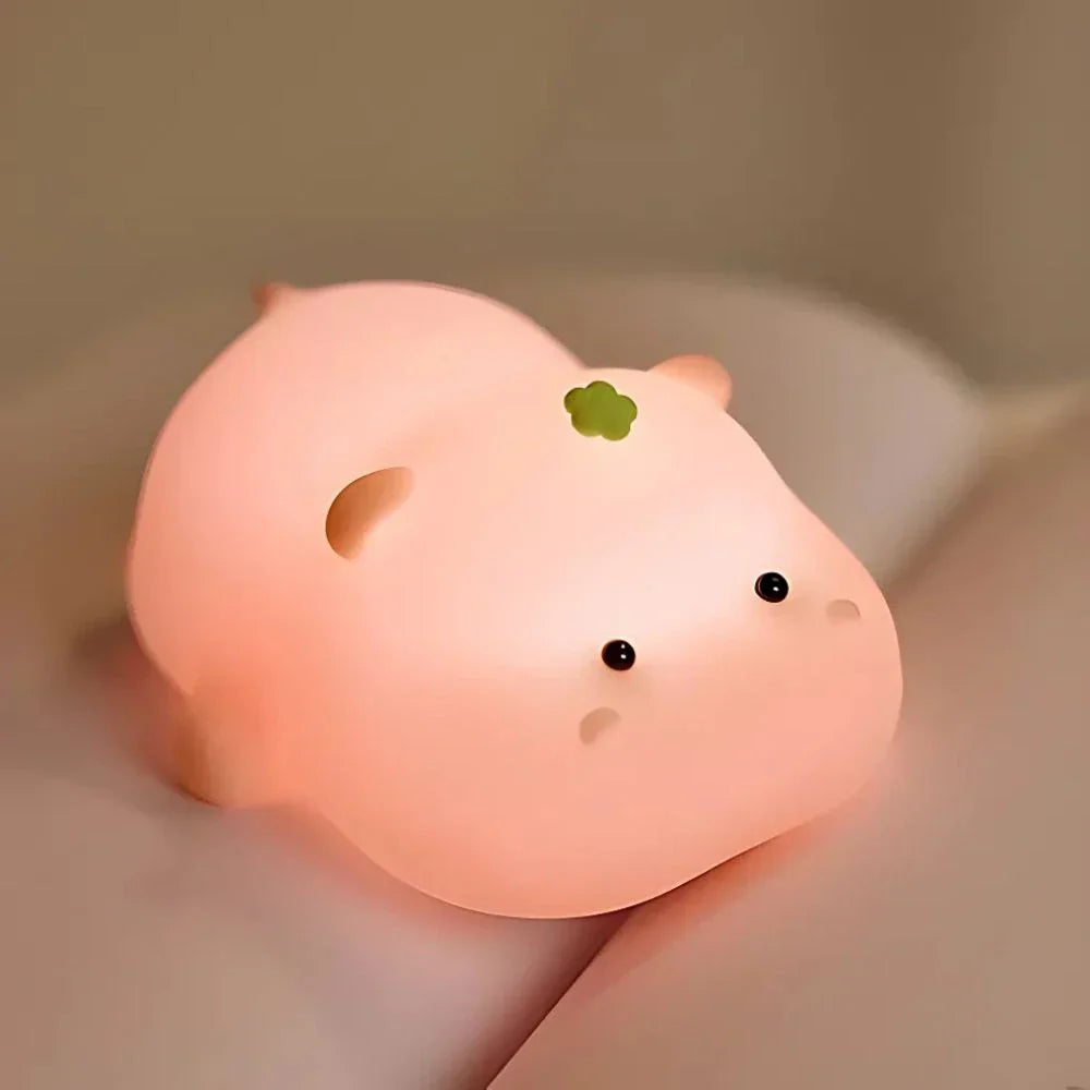 Touch-Controlled Rechargeable Night Light Lamp – Portable Squeeze Design