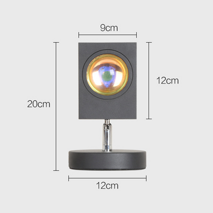 Decorative Table Lamp with Warm LED Sunset Ambient Light