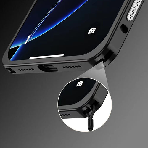 Sleek ProtectShield Metal Phone Case for Ultimate Safety