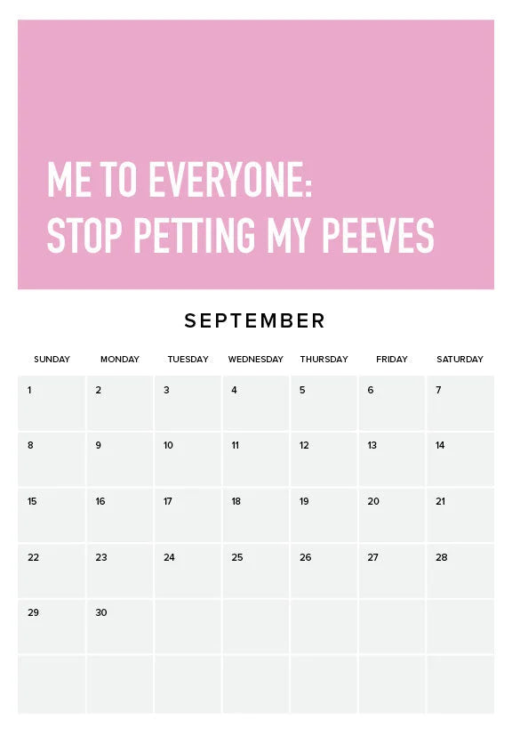 Embrace Adulting 2024 Wall Calendar | Sarcastic Humor