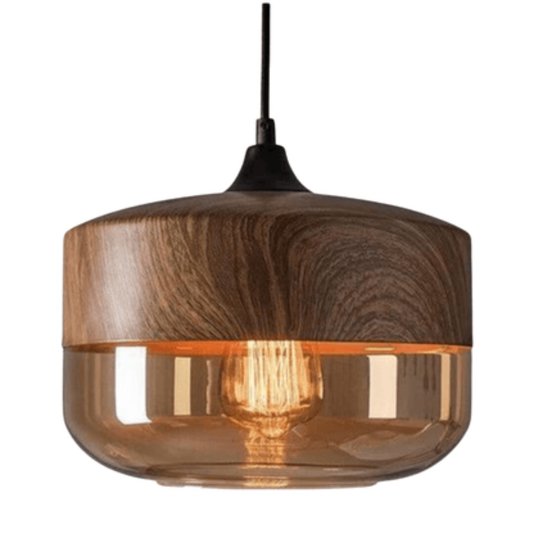 Wooden Ceiling Light Fixture with Nordic Inspired Design