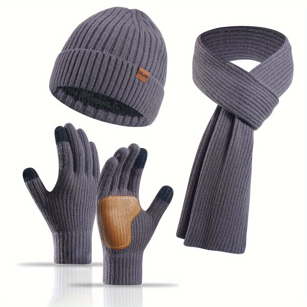 Cozy Knitted Winter Set - 3 Pieces for Warmth