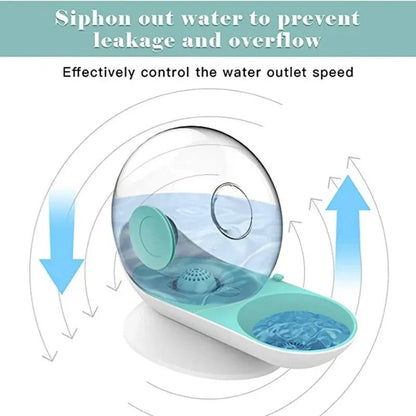 Automatic Pet Water Fountain with Stainless Steel Tank for Cats and Dogs