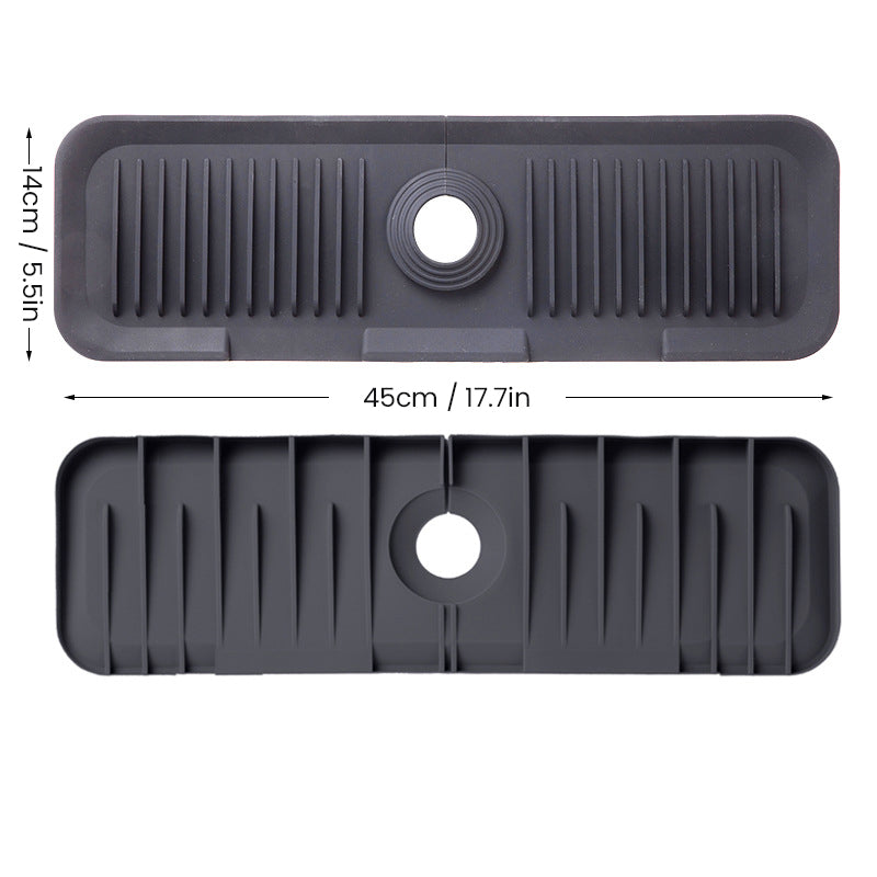 Ultimate Silicone Mat for Kitchen Faucets with Smart Drainage