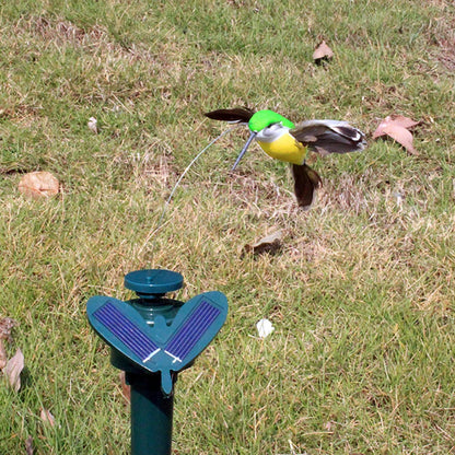 Solar-Powered Garden Decorations with Fluttering Birds and Butterflies