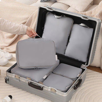 Effortless Travel Organizer Set – 6 Space-Saving Bags