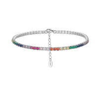 Silver Multi CZ 0.2 cm (0.08 in)