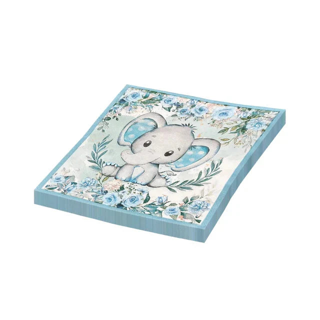 20-Pack Eco-Friendly Leaf Design Napkin Towels