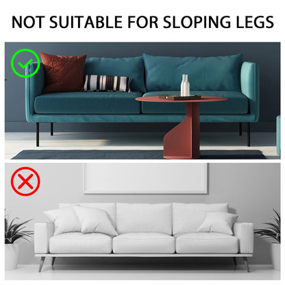 Adjustable Furniture Leg Set with 4 Pieces | Aluminum | Chair, Sofa & Table | Height 5–10 cm