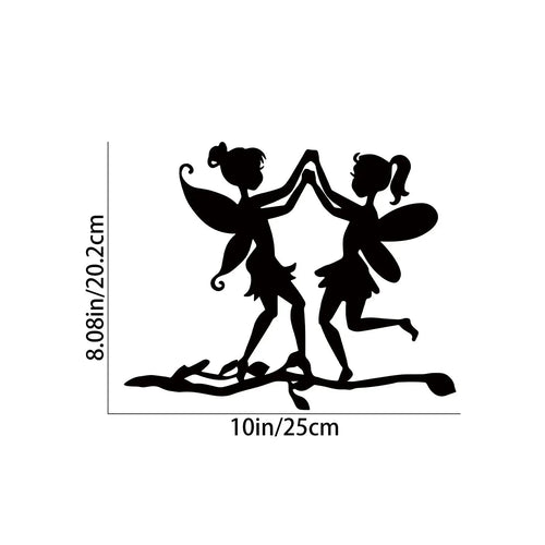 Metal Bird Tree and Garden Decor | Silhouette Designs of Birds/Dragons/Fairies/Dogs | Outdoor Decoration