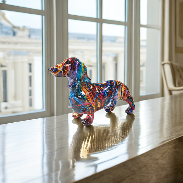 Colorful Dachshund Artwork for a Playful Home Atmosphere