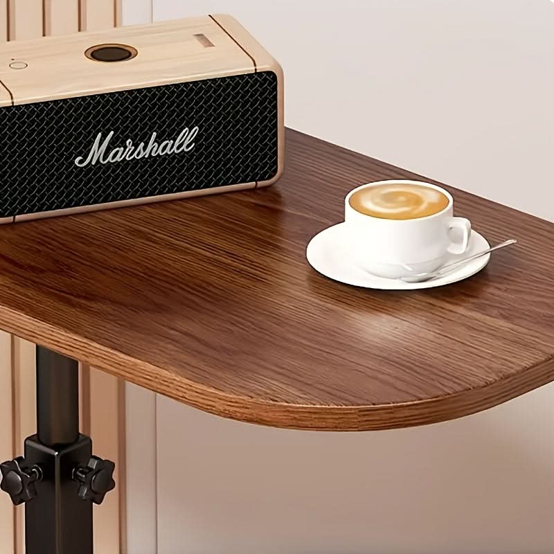 Adjustable Side Table for Couch or Bed – Wood and Metal Design