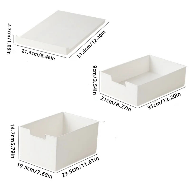 Expandable Drawer Organizer with Guide Rail | Versatile Storage Box