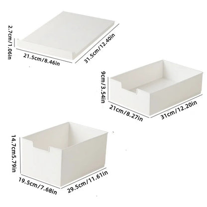 Expandable Drawer Organizer with Guide Rail | Versatile Storage Box