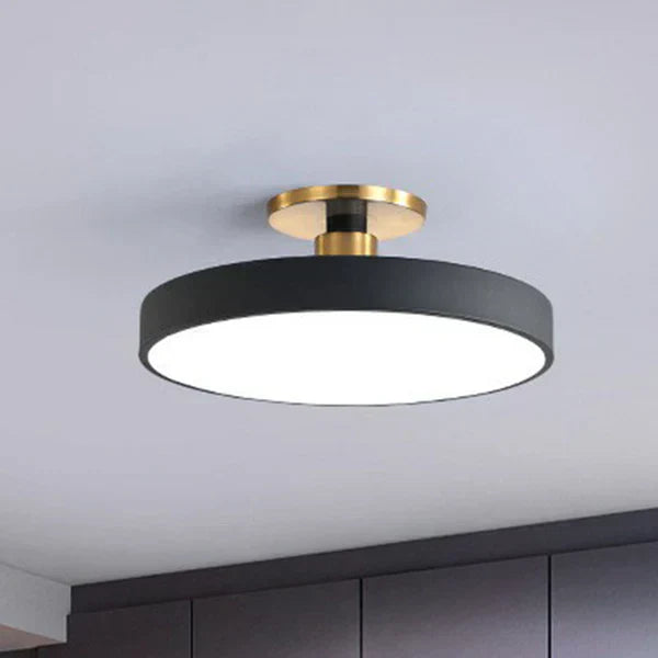 Sleek LED Ceiling Fixture with Nordic Modern Design