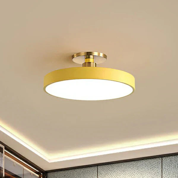 Sleek LED Ceiling Fixture with Nordic Modern Design