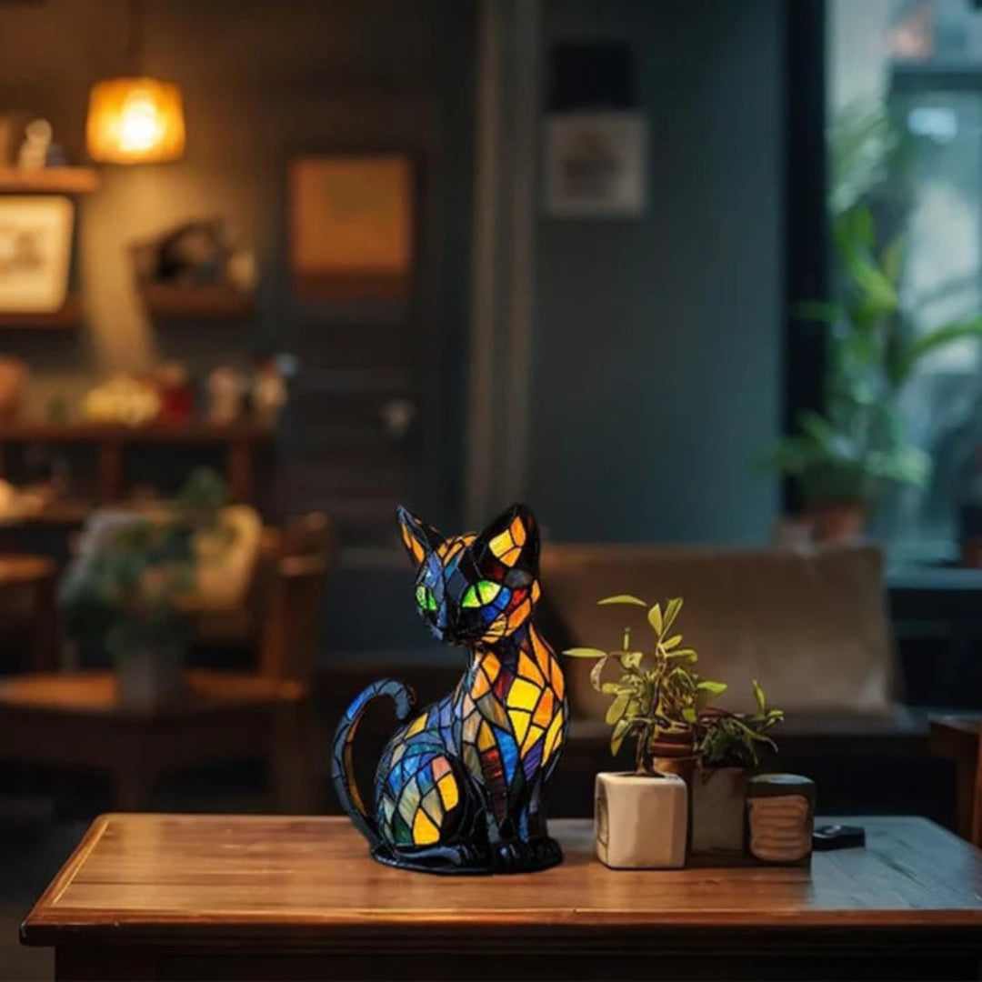 Colorful Cat-Shaped Night Light