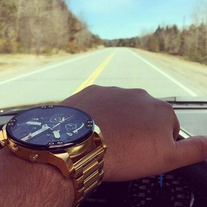 Stainless Steel Quartz Chronograph Timepiece