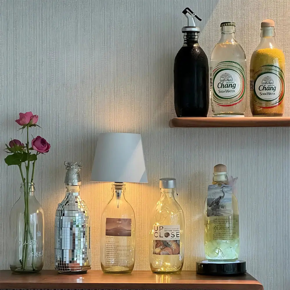 Adjustable Brightness Bottle Lamp - Portable USB LED Light