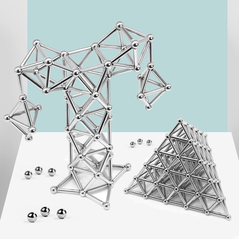 Magnetic Ball and Rod Construction Set for DIY Projects