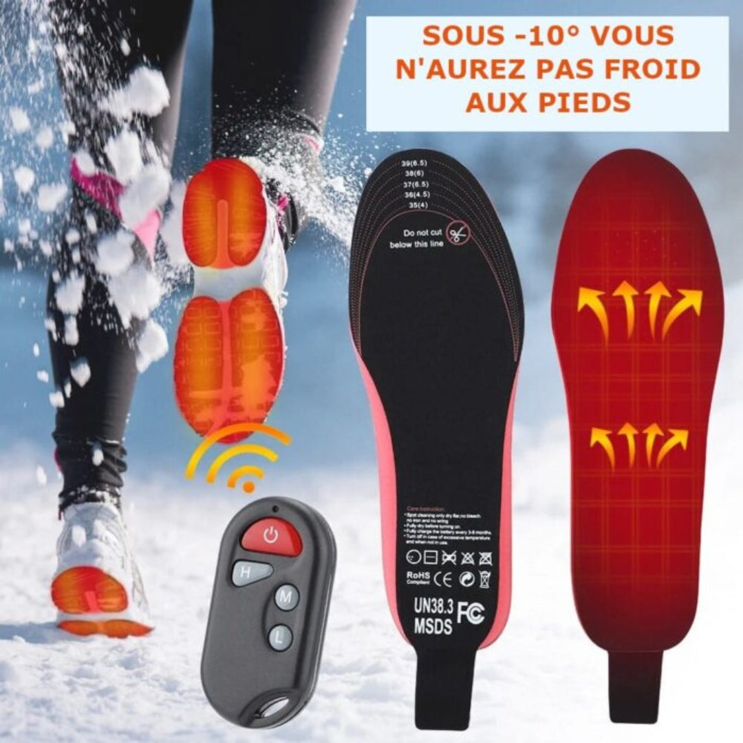 Electric Heated Insoles for Reusable Comfort