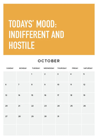 Embrace Adulting 2024 Wall Calendar | Sarcastic Humor