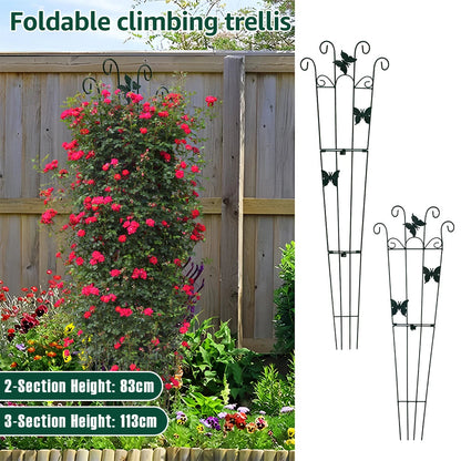 Foldable Metal Garden Trellis | Rust-Resistant | 83–113 cm | Support for Vegetables and Flowers