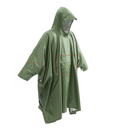 3-in-1 Raincoat for Hiking and Camping – Lightweight and Portable