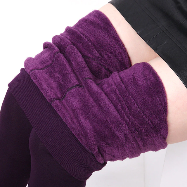 Winter Warmth: Luxe Fleece-Lined Leggings for Women