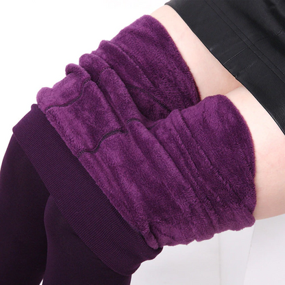 Winter Warmth: Luxe Fleece-Lined Leggings for Women