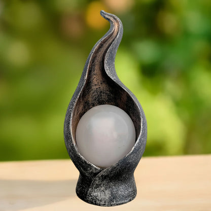 Solar Garden Lamp with Flame Design