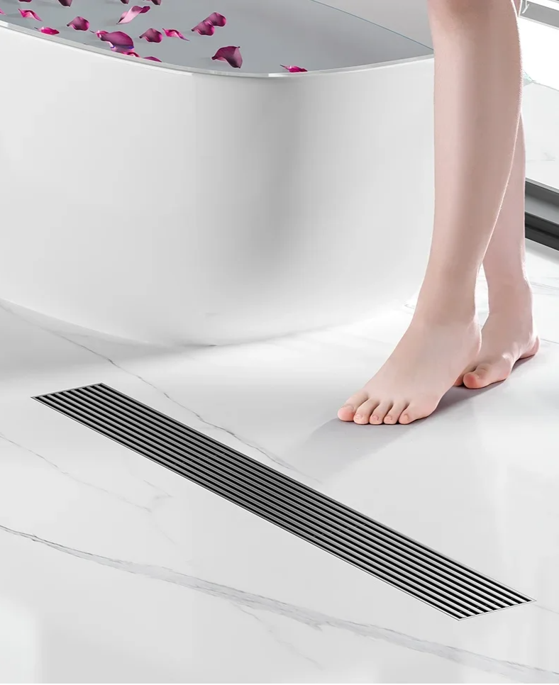 Square Stainless Steel Floor Drain - AquaShield Design