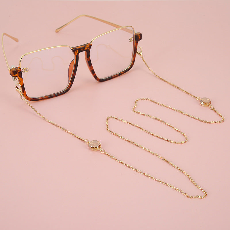 Gold Beaded Eyewear Chain with Adjustable Length