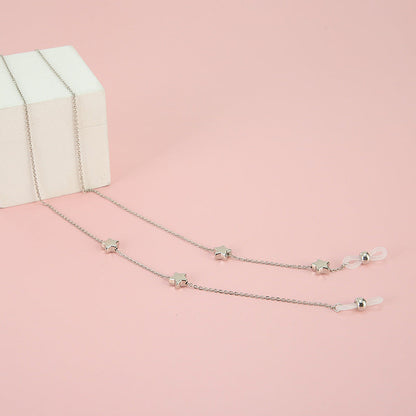 Gold Beaded Eyewear Chain with Adjustable Length